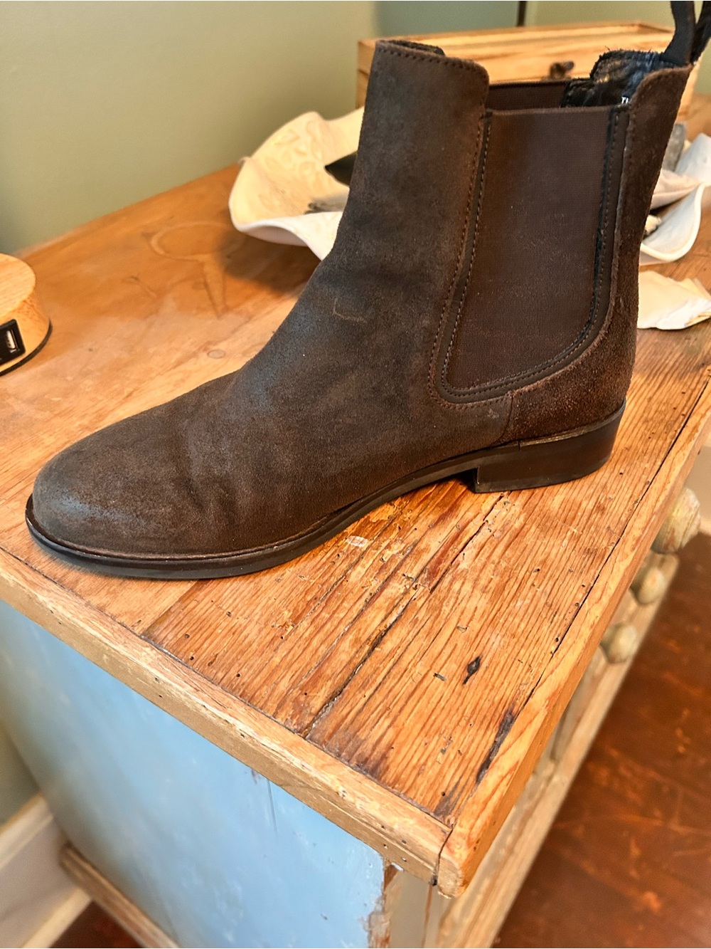 Thursday Boot Company Women’s Brown Suede Chelsea Boot - Classic Slip-On Style